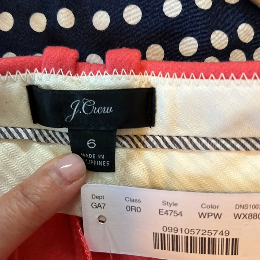 J.Crew Women's Pink Wool Culottes - Picture 3 of 4